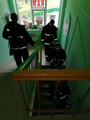 Плановая тренировка работниками РОЧС